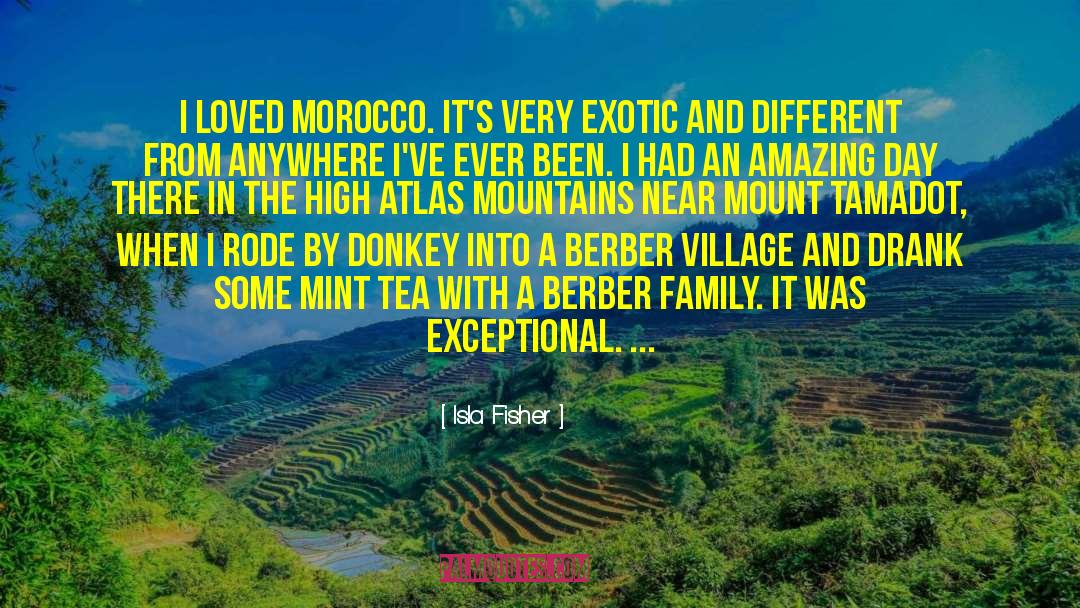 Atlas Mountains quotes by Isla Fisher