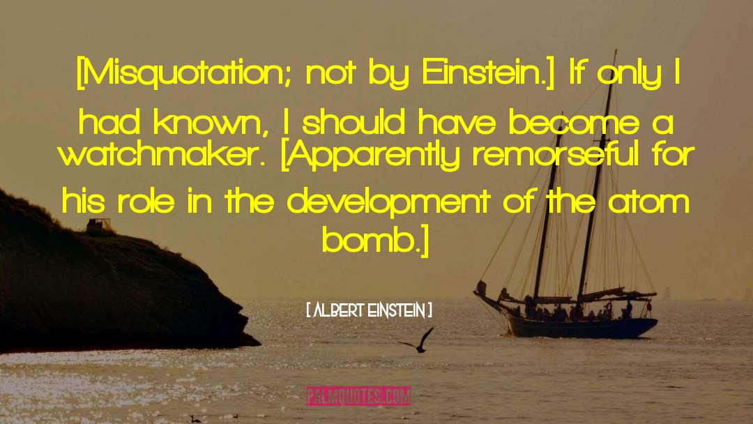 Atom Bomb quotes by Albert Einstein