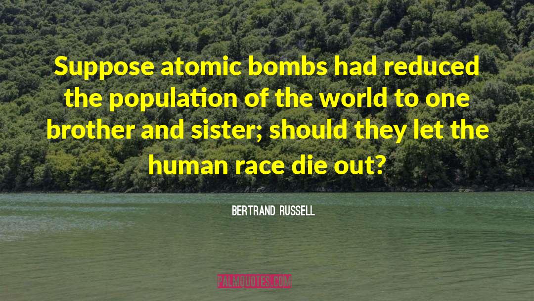 Atomic Bomb quotes by Bertrand Russell