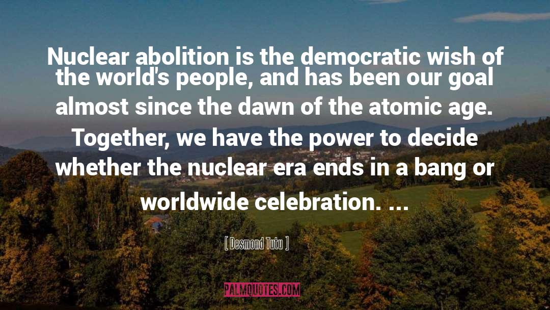 Atomic quotes by Desmond Tutu