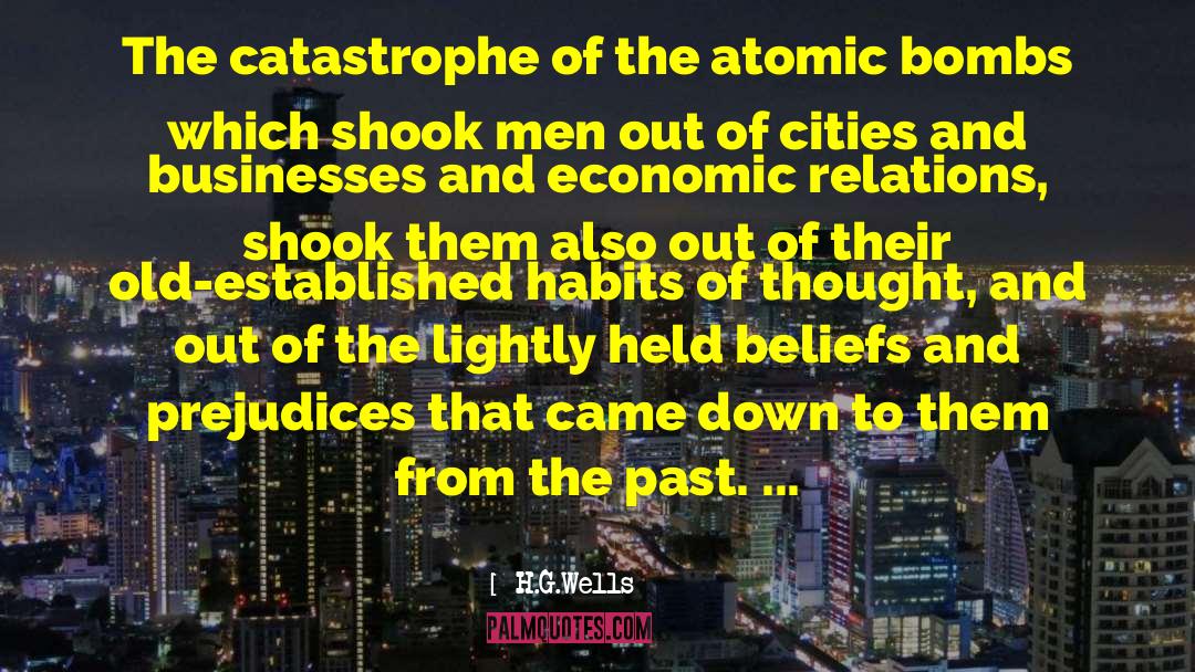 Atomic quotes by H.G.Wells