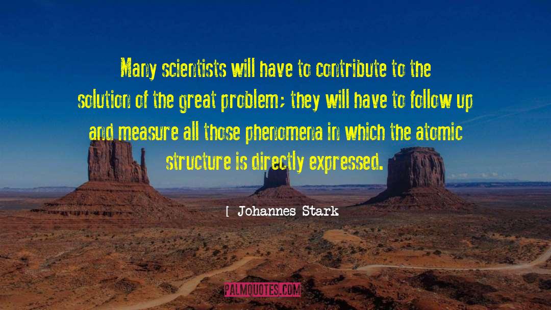 Atomic Structure quotes by Johannes Stark