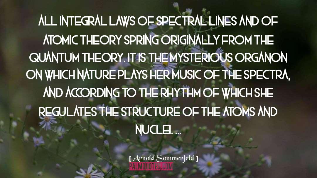 Atomic Theory quotes by Arnold Sommerfeld