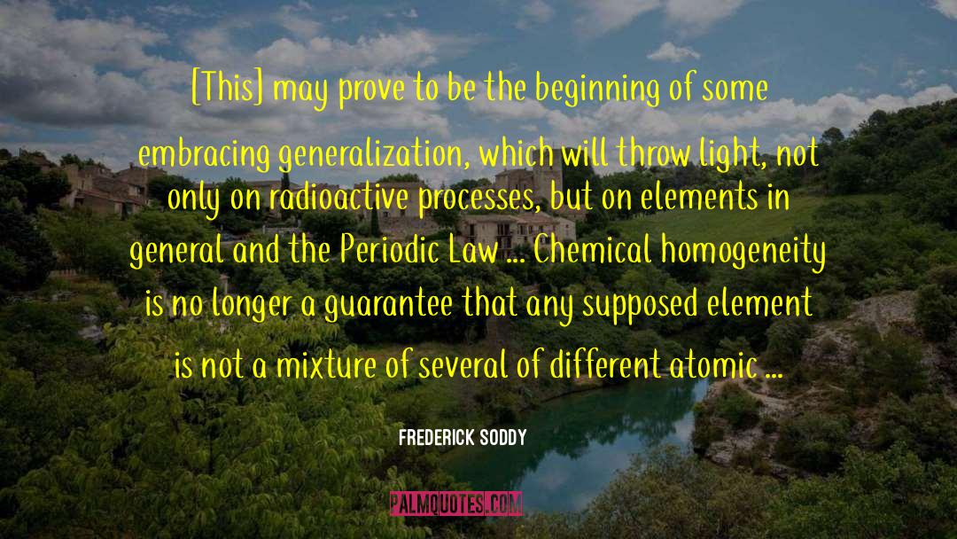 Atomic Weight quotes by Frederick Soddy