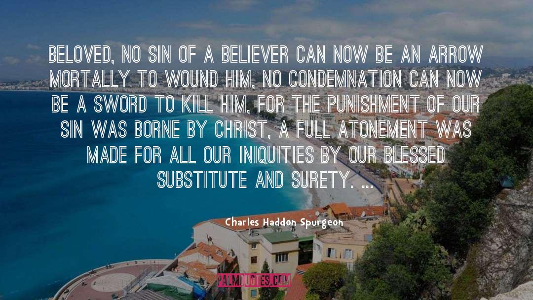 Atonement quotes by Charles Haddon Spurgeon