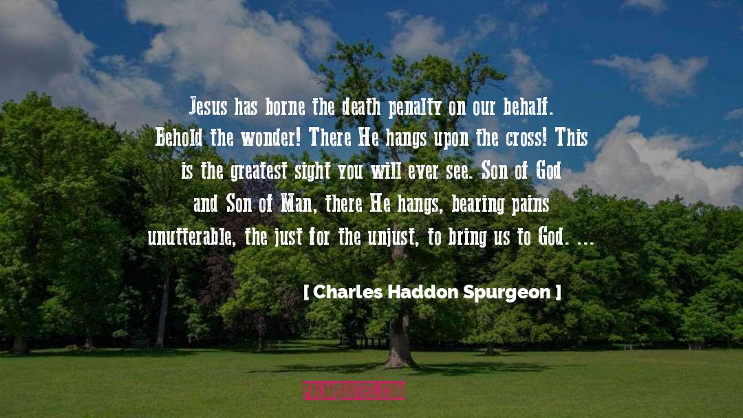 Atonement quotes by Charles Haddon Spurgeon