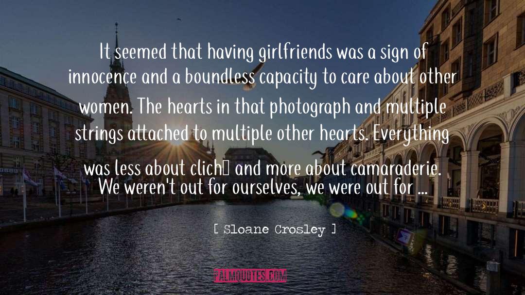 Attached quotes by Sloane Crosley