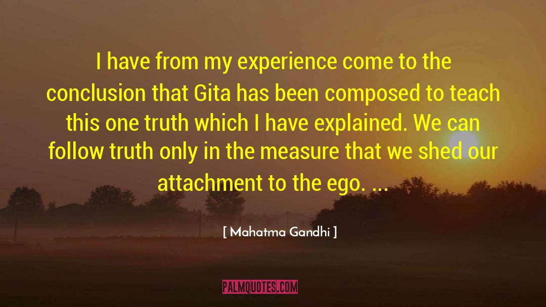 Attachment Disorder quotes by Mahatma Gandhi