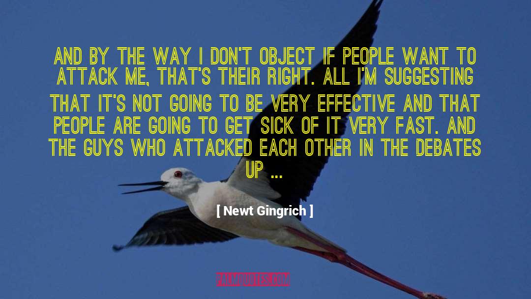 Attacking quotes by Newt Gingrich