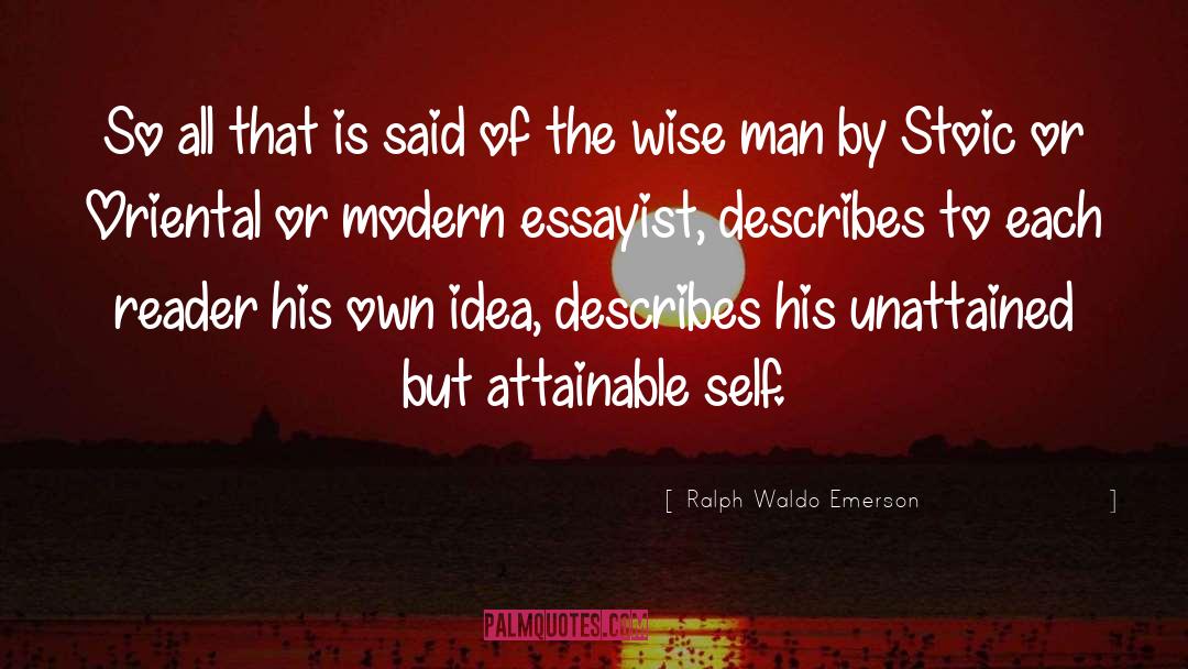 Attainable quotes by Ralph Waldo Emerson