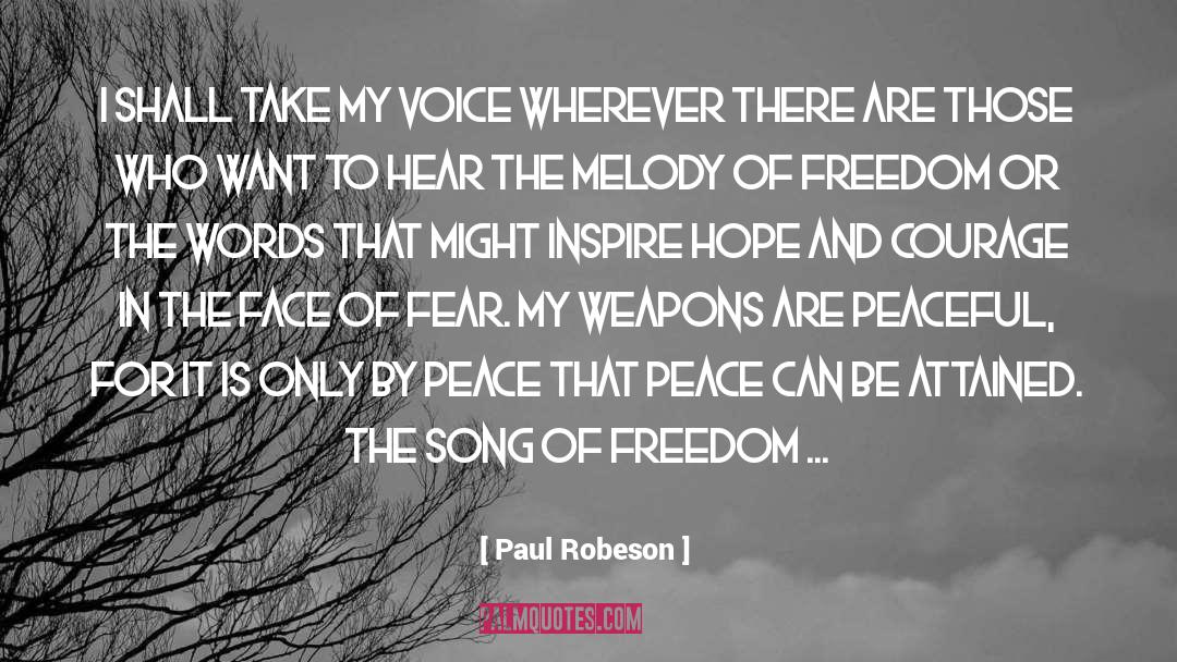 Attained quotes by Paul Robeson