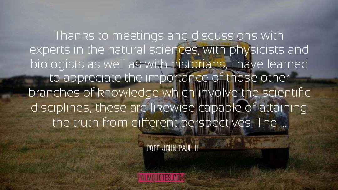 Attaining quotes by Pope John Paul II