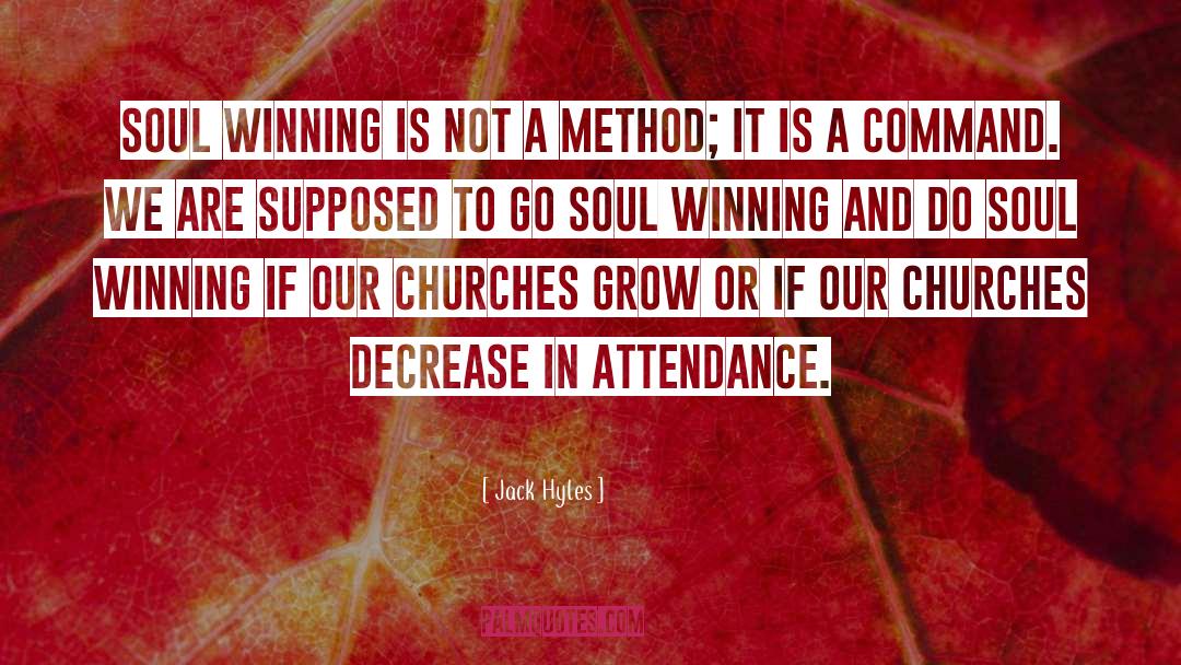 Attendance quotes by Jack Hyles