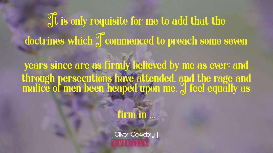 Attended quotes by Oliver Cowdery