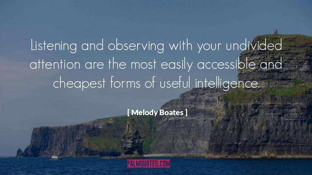 Attention And Attitude quotes by Melody Boates