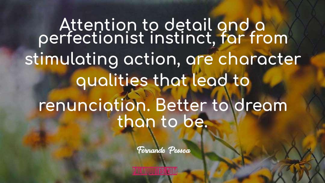 Attention To Detail quotes by Fernando Pessoa