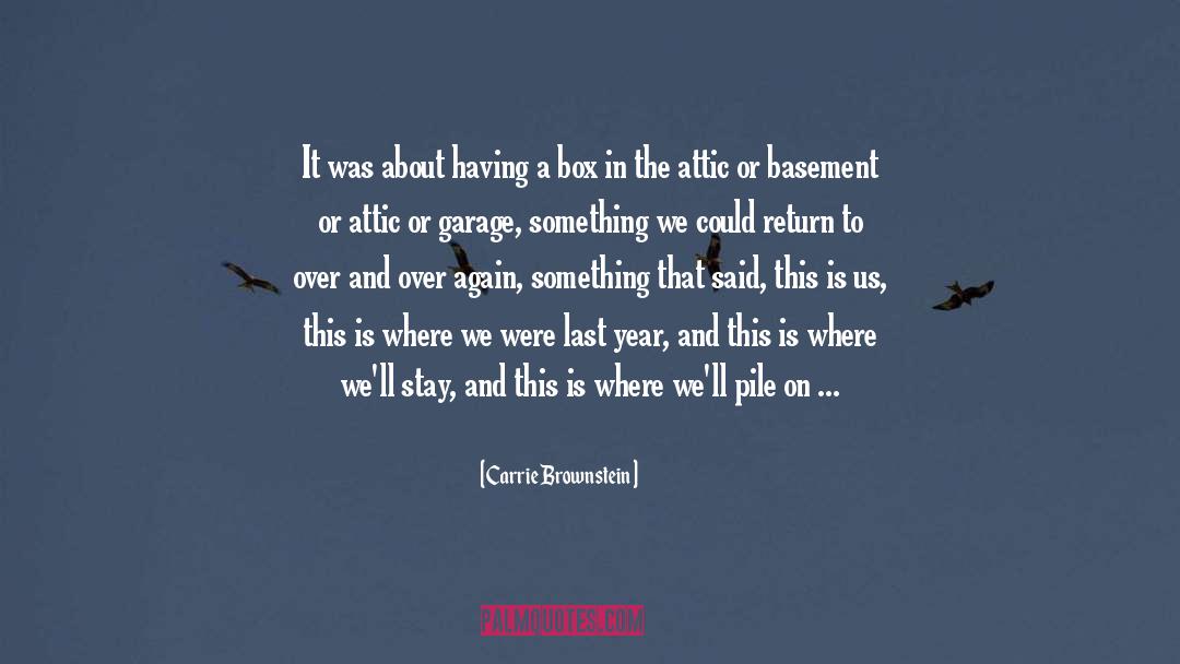 Attic quotes by Carrie Brownstein