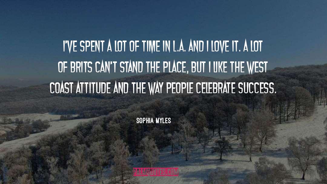 Attitude And Aptitude quotes by Sophia Myles