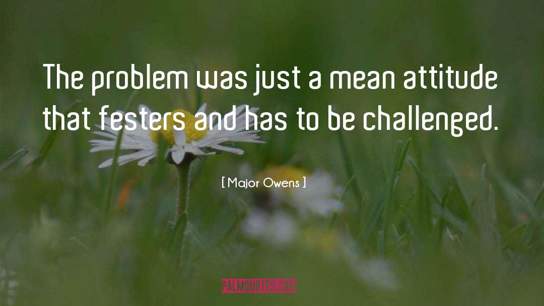 Attitude Problem quotes by Major Owens