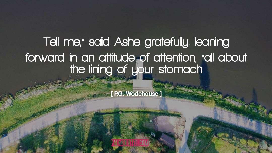 Attitude quotes by P.G. Wodehouse