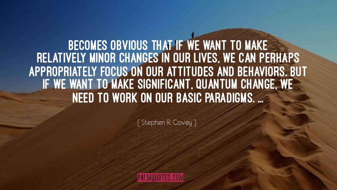 Attitudes quotes by Stephen R. Covey