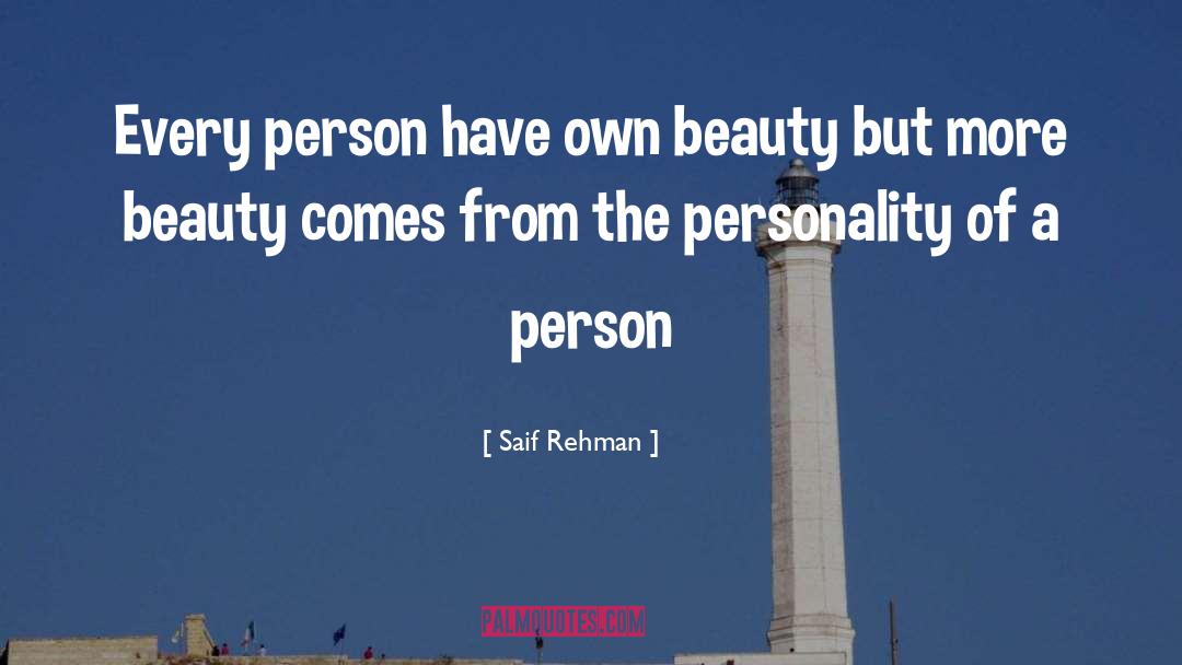 Attract Beauty quotes by Saif Rehman