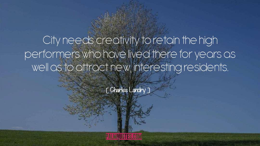 Attract Others quotes by Charles Landry