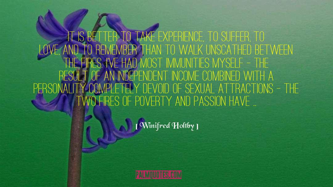 Attractions quotes by Winifred Holtby