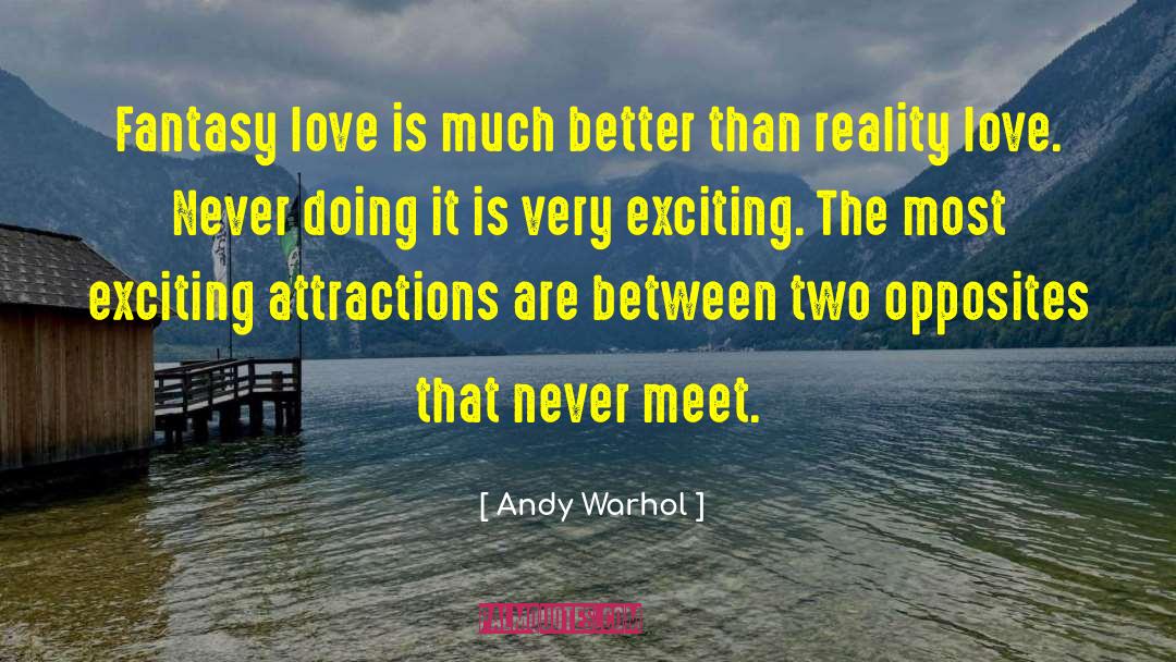 Attractions quotes by Andy Warhol