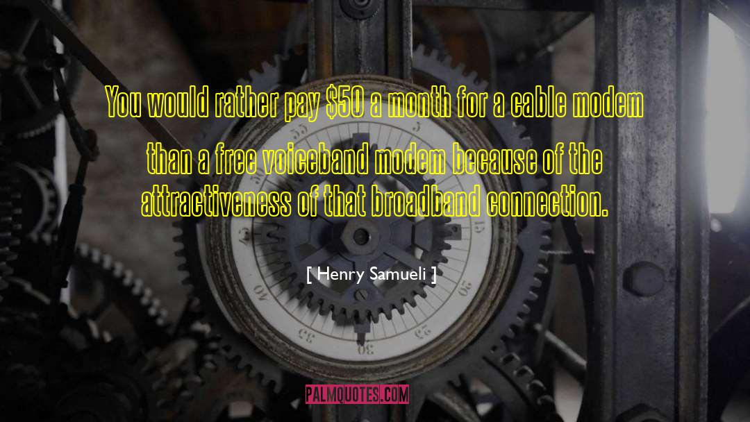 Attractiveness quotes by Henry Samueli