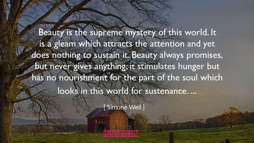 Attracts quotes by Simone Weil