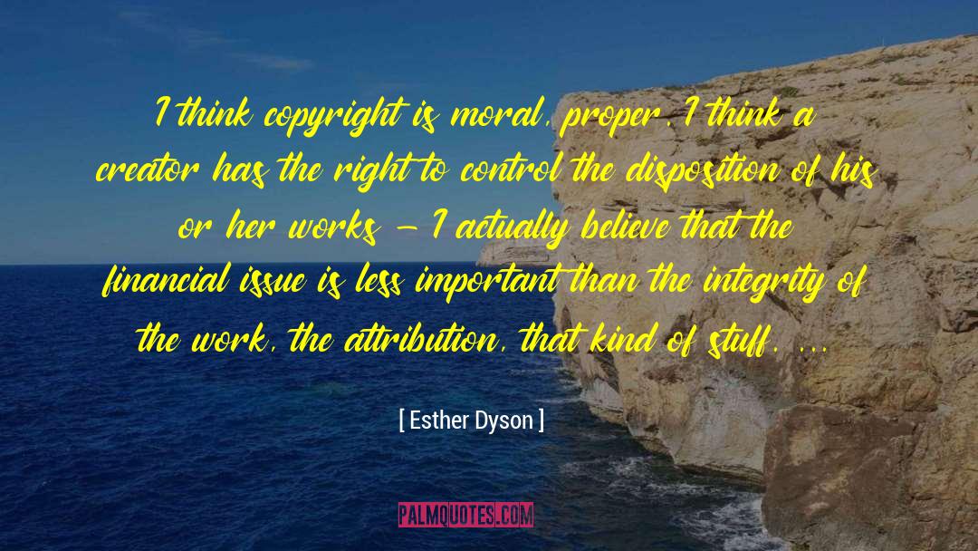 Attribution quotes by Esther Dyson