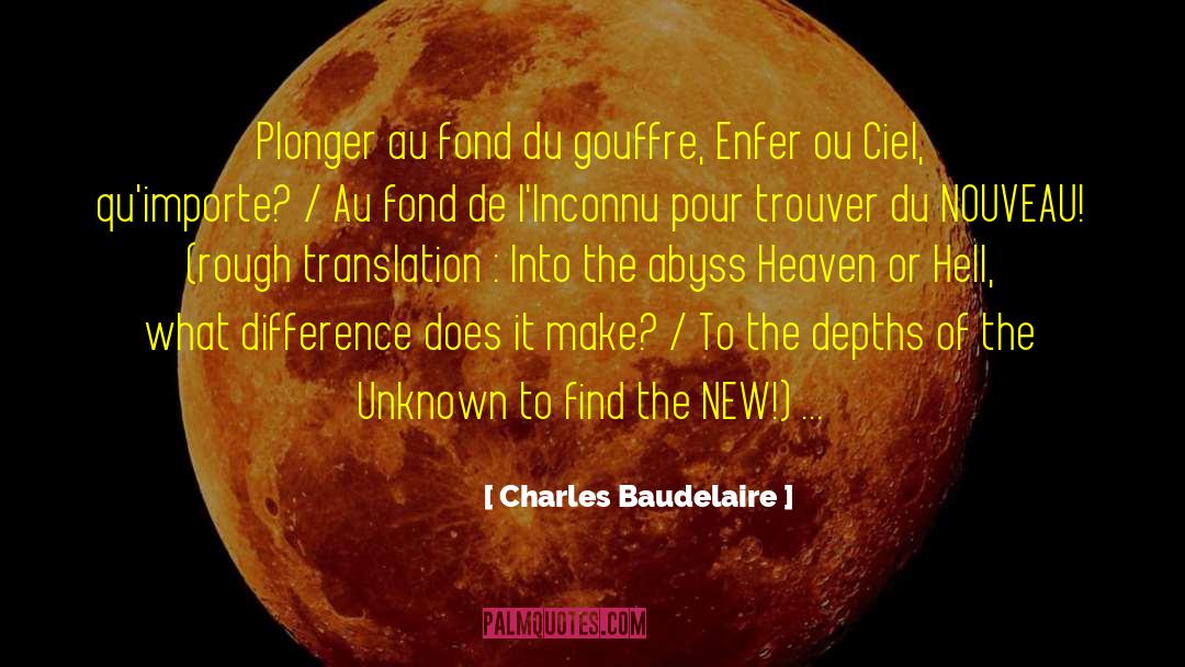 Au Quote quotes by Charles Baudelaire