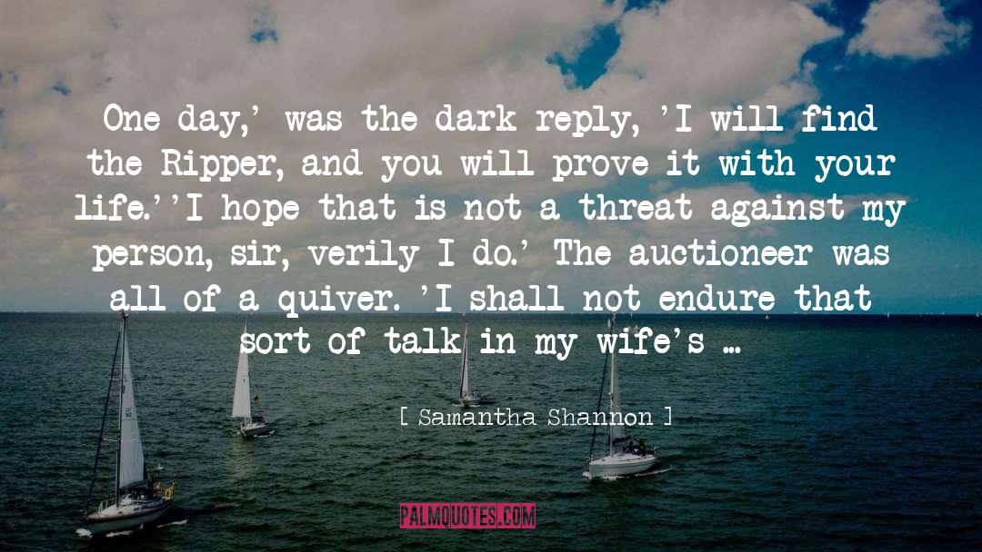 Auction quotes by Samantha Shannon