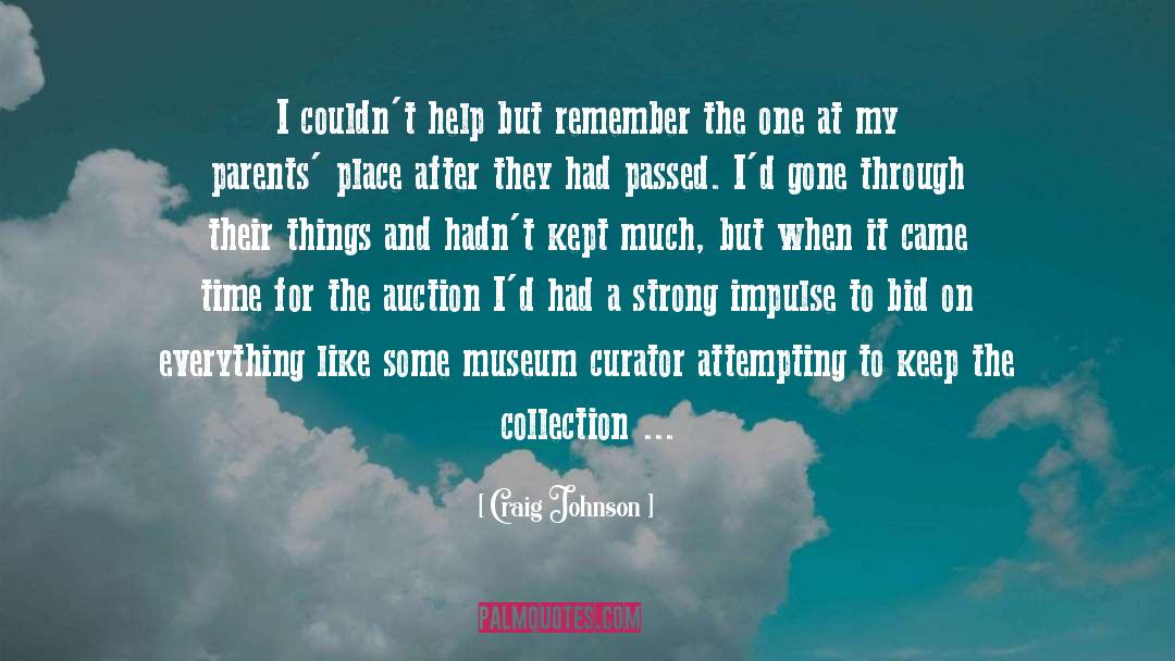 Auction quotes by Craig Johnson
