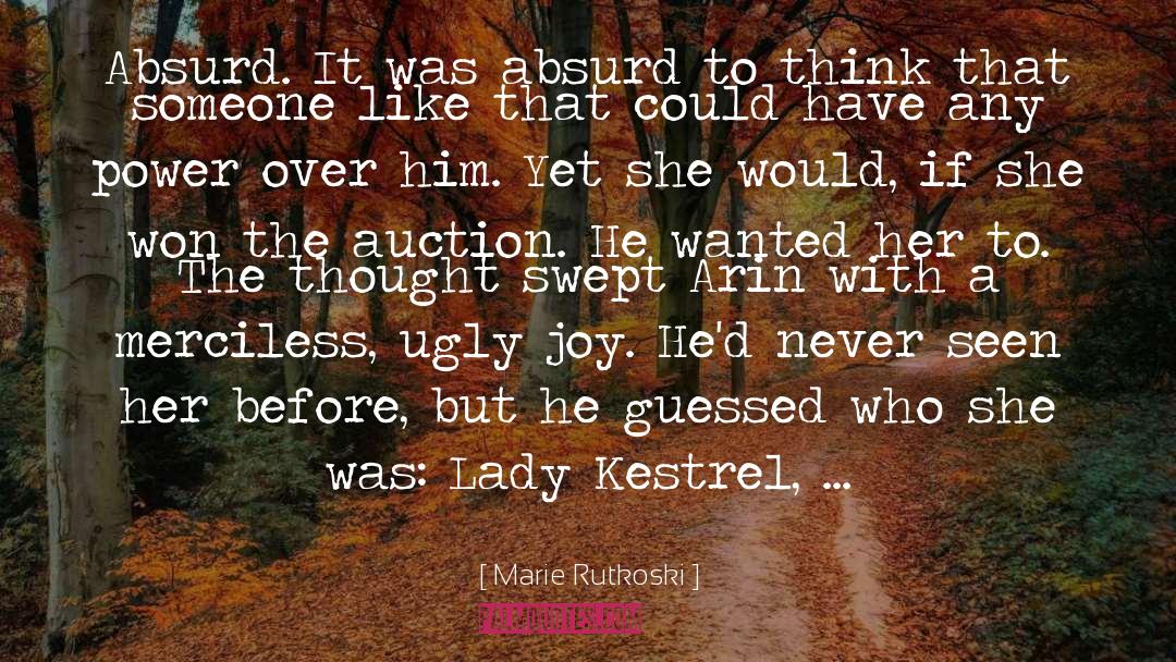Auction quotes by Marie Rutkoski