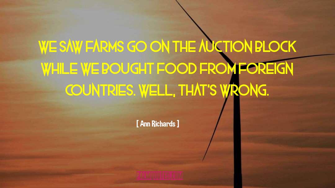 Auction quotes by Ann Richards