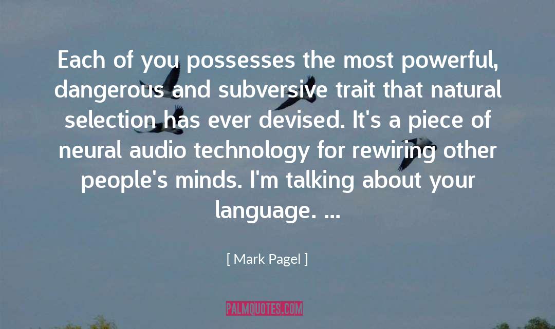 Audio quotes by Mark Pagel