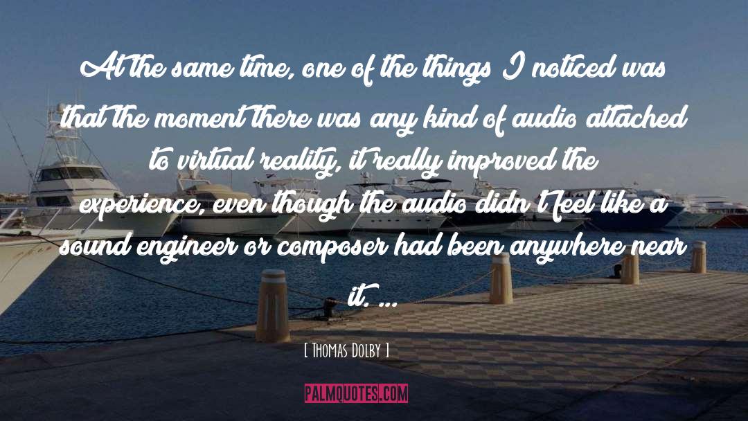 Audio quotes by Thomas Dolby