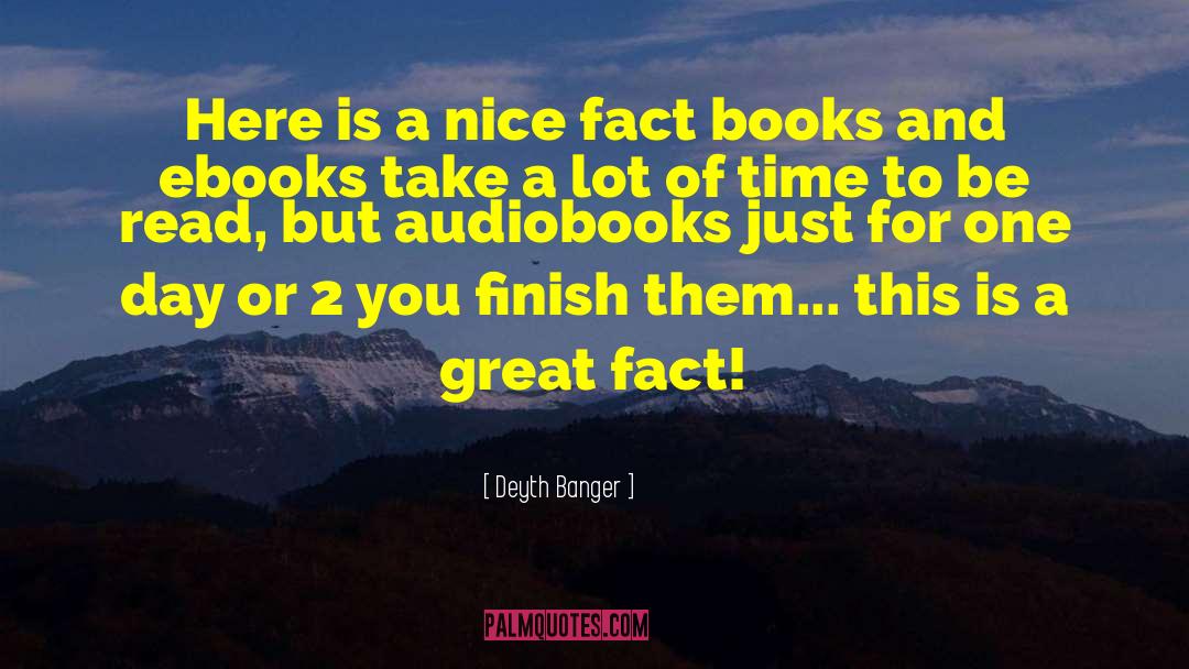 Audiobooks quotes by Deyth Banger