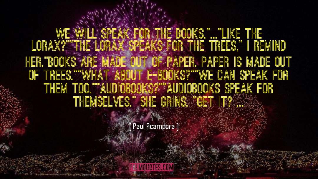 Audiobooks quotes by Paul Acampora