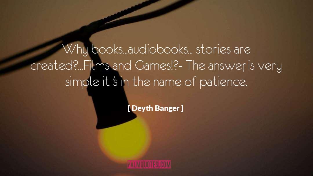 Audiobooks quotes by Deyth Banger