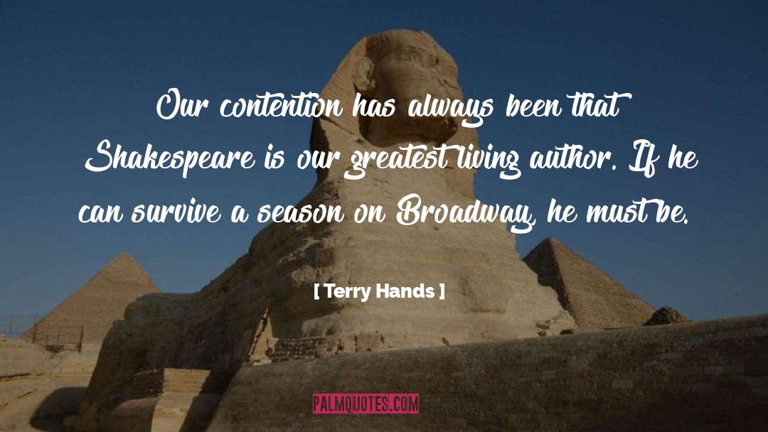 Audit Season quotes by Terry Hands