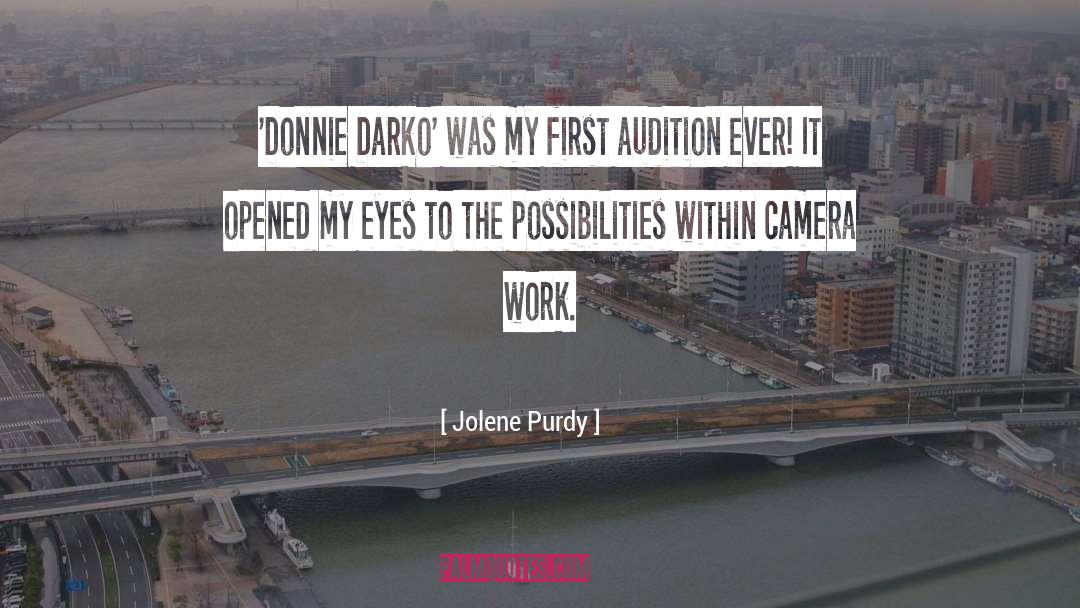 Audition quotes by Jolene Purdy