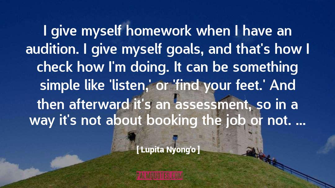 Audition quotes by Lupita Nyong'o