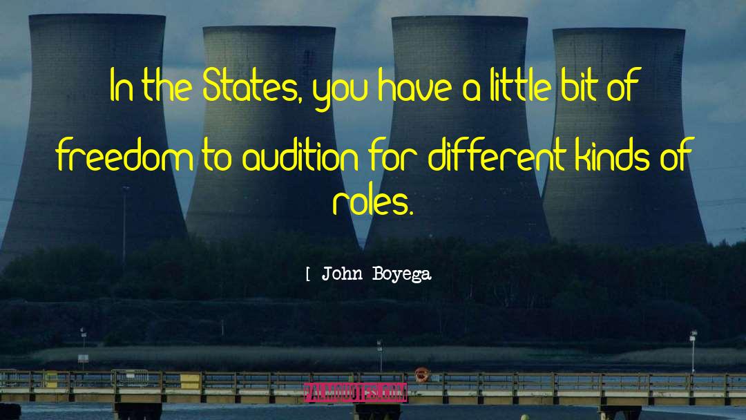 Audition quotes by John Boyega