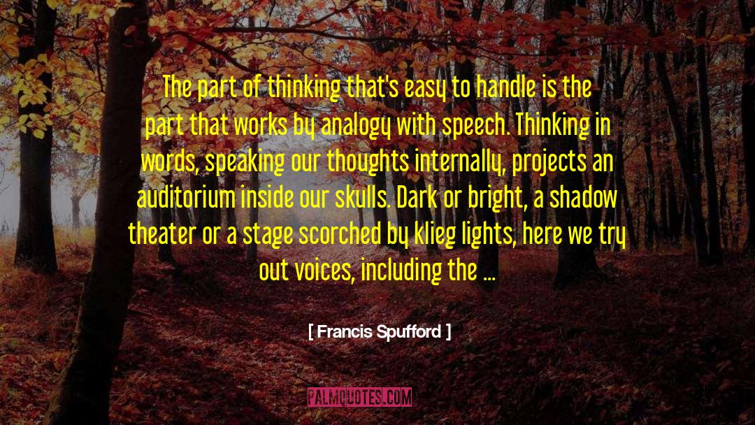 Auditorium quotes by Francis Spufford