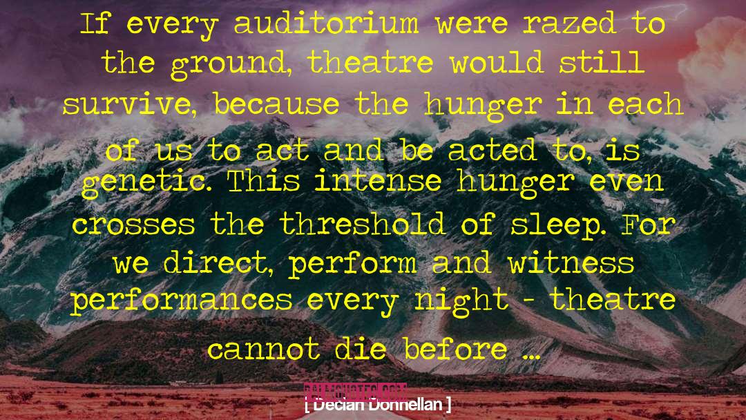 Auditoriums quotes by Declan Donnellan
