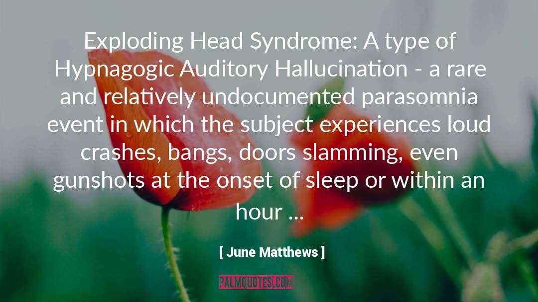 Auditory quotes by June Matthews