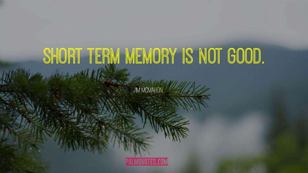 Auditory Short Term Memory quotes by Jim McMahon